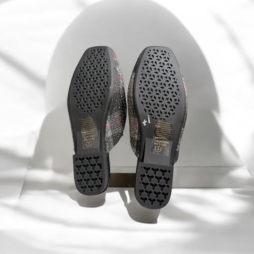 ATALINA Embellished Rhinestone Mules Slides - Picture 5 of 7